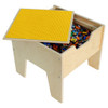 Contender 2-N-1 Activity Table with Yellow LEGO® Compatible Top - RTA
