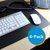 Desktex® Pack of 4 Anti-Static Vinyl Rectangular Desk Pads - 19" x 24"