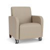 Siena Lounge Reception Guest Chair with Casters