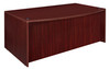 Legacy 71" Hi-Low Bow Front L-Desk with Single Mobile Pedestal