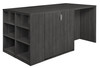 Legacy Stand Up 2 Lateral File/ Storage Cabinet/ Desk Quad with Bookcase End