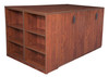 Legacy Stand Up 2 Storage Cabinet/ Lateral File/ Desk Quad with Bookcase End