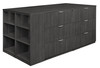 Legacy Stand Up Lateral File Quad with Bookcase End