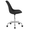 Aurora Series Mid-Back Black Fabric Task Office Chair with Pneumatic Lift and Chrome Base