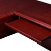 Prestige 72" x 36" Double Pedestal Reception Desk- Mahogany