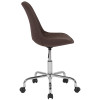 Aurora Series Mid-Back Brown Fabric Task Office Chair with Pneumatic Lift and Chrome Base