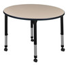 Kee Round Height Adjustable Mobile Classroom Table