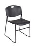 Kee Round Height Adjustable Classroom Table With 4 Zeng Stack Chairs