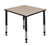 Kee Square Height Adjustable Classroom Table