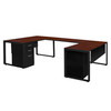 Structure Double Metal Pedestal U-Desk