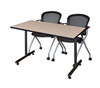 Kobe Training Table With Cadence Nesting Chairs