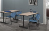 48" x 24" Kobe Training Table With 2 Zeng Stack Chairs
