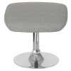 Egg Series Light Gray Fabric Ottoman