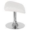 Egg Series White Leather Ottoman