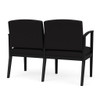 Amherst Steel Waiting Reception 2 Seat Tandem Seating Metal Frame