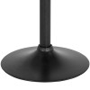 Madrid Series Adjustable Height Retro Barstool in Black Finish