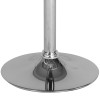 Madrid Series Adjustable Height Retro Barstool in Chrome Finish