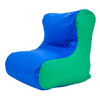 School Age Double High Back Lounger - Blue/Green
