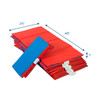 Angels Rest Nap Mat 1" - Red/Blue 4-Section Folding Mat - 10 Pack