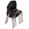 MyPosture™ Plus 14" Chair - Set of 4 - with Chrome Legs