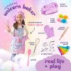 Unicorn baking dress up toy set