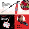 FIREMAN COSTUME WITH FIRE ACTIVITY BOOK
