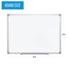 MasterVision Earth Magnetic Porcelain Dry-Erase Board, Aluminum Frame