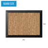 MasterVision Kamashi Cork Bulletin Board, Black MDF Frame