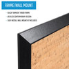 MasterVision Kamashi Cork Bulletin Board, Black MDF Frame