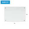 MasterVision River Glass Dry-Erase Board, Non-Magnetic