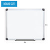 MasterVision Maya Melamine Double-sided Dry-Erase Board, Aluminum Frame