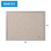 MasterVision Grey Fabric Bulletin Board, 18" X 24", Gray MDF Frame