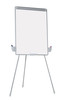 MasterVision Melamine Dry-Erase Tri-Pod Presentation Easel with Pen Accessory Cups, Silver Frame, 29.5" X 42"