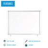 MasterVision Weather Resistant Outdoor Magnetic Steel Dry-Erase Enclosed Board Cabinet, 30" X 26.5", Aluminum Frame