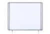 MasterVision Weather Resistant Outdoor Magnetic Steel Dry-Erase Enclosed Board Cabinet, 47" X 38.3", Aluminum Frame