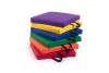 Square Shaped Vinyl Covered Floor Cushions - 6 Set