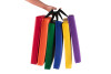 Square Shaped Vinyl Covered Floor Cushions - 6 Set