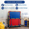 Durable vinyl-covered Rectangle PlayPanels displayed in an open space for playroom use