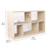 Angeles Mobile Organizer with clear back panel for preschool environments