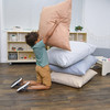 Children’s Factory Cozy Pillow in Stone Gray for reading corners and playrooms