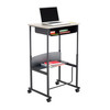 Safco Carpet Casters for AlphaBetter desks in Black – ergonomic dual-wheel design for classrooms