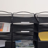 Safco Onyx Mail Sorter in Black mesh for classroom and office organization