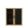 White Ash Mirella glass door cabinet by Safco for classrooms and therapy offices