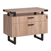 Sand Dune Safco Mirella™ lateral file with drawer open for secure school and therapy use – modular file cabinet