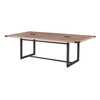 Sand Dune Mirella conference table with black accents for school planning spaces