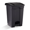 Safco Step-On Trash Can in Tan for home learning environments