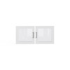 Safco Resi Glass Door Kit in Designer White for classroom hutch storage