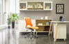 Safco Resi Hutch installed above Resi desk in classroom setting