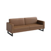 Safco Mirella Lounge Sofa in Gray vinyl for collaborative office settings