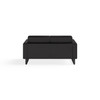 Safco Mirella lounge settee in Cognac vinyl for collaborative office spaces